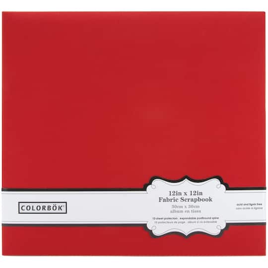 Colorbok&#xAE; Post Bound Fabric Scrapbook Album, 12&#x22; x 12&#x22;